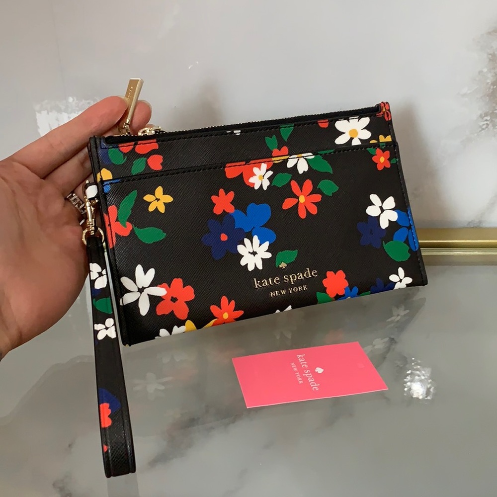 Kate spade staci medium double zip wristlet